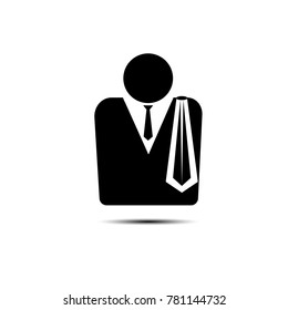 Vector of judge icon symbol on white background.