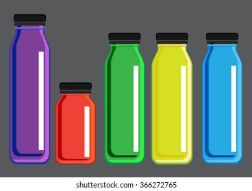 vector juice bottle