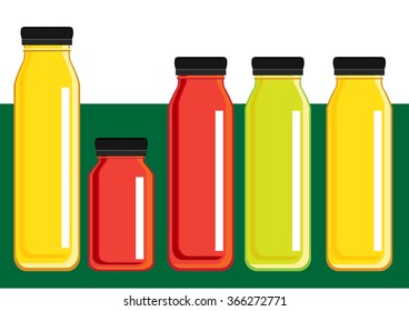 vector juice bottle