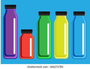 vector juice bottle
