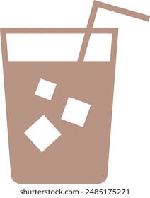 Vector Juice Glass, Summer Juice