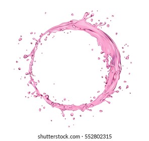 vector juice splash circle