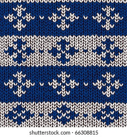 vector jumper pattern with snowflakes