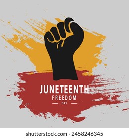 Vector juneteenth freedom day social media