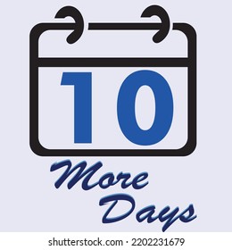 vector just count the time showing 10 days left