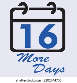 vector just count the time showing 16 days left