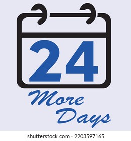 vector just count the time showing 24 days left