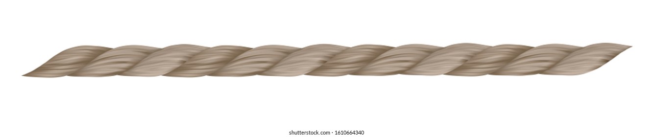 vector jute rope isolated on white background