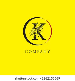 Vector K Logo, Beautiful Logotype for luxury branding. Elegant and stylish broken font design for your company.
