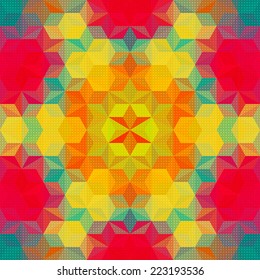 Vektor-Kaleidoskop-Mosaik