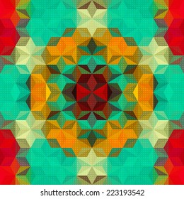 Vektor-Kaleidoskop-Mosaik