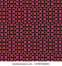 Vector kaleidoscope pattern, multicolor tiles in Art Nouveau modern pinky style illustration background ready for fashion textile print.