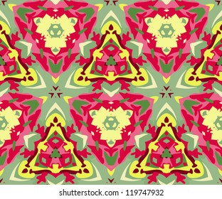 Vector kaleidoscopic pattern.  Can be used for wallpaper, pattern fills, web page background, surface textures