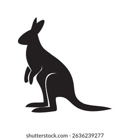 vector kangaroosilhouette, silhouette of kangaroo