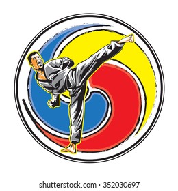 Vector Karate logo 