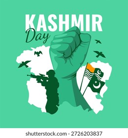 Vektor Kashmir Tag Poster Vorlage