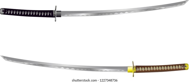 Vector - Katana , Samurai Sword From Japan