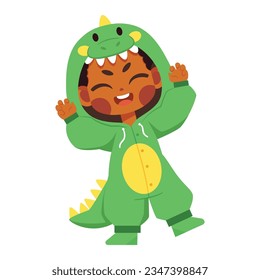 vector kawaii little dinosaur boy cartoon illustration isolated