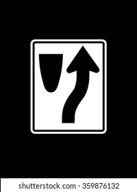 Vector Keep Right Traffic Sign