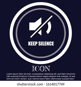 Vector Keep Silence Icon Logo Stock Vector (Royalty Free) 1614017749 ...