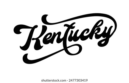Vector Kentuckydiseño de tipografía de texto para camiseta con capucha chaqueta de gorra de béisbol y otros usos Vector