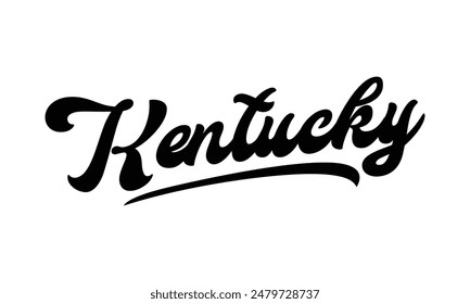 Vector Kentuckytext typography design for tshirt hoodie baseball cap jacket and other uses vector