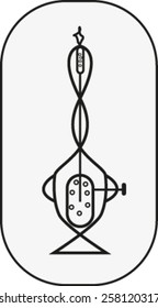 vector kerosene lamp