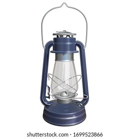 Vector Kerosene Lamp isolated on white background