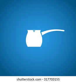 vector kettle icon. Flat design style eps 10