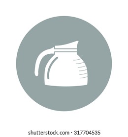 vector kettle icon. Flat design style eps 10