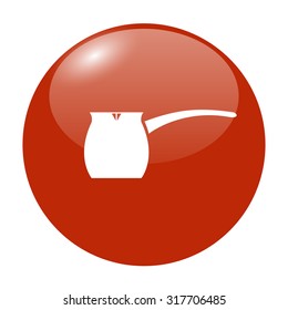 vector kettle icon. Flat design style eps 10
