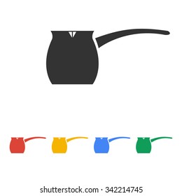 vector kettle icon. Flat design style eps 10