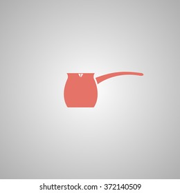 vector kettle icon. Flat design style eps 10