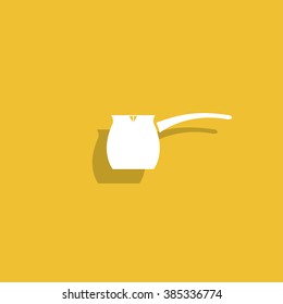 vector kettle icon. Flat design style eps 10