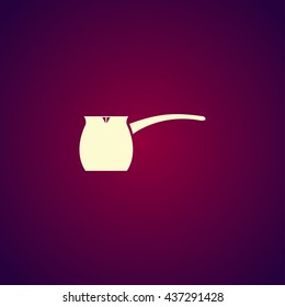 vector kettle icon. Flat design style eps 10