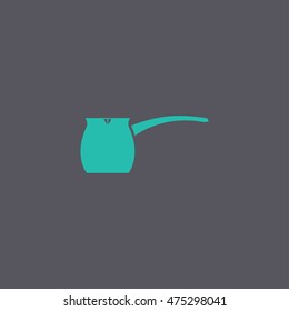 vector kettle icon. Flat design style eps 10