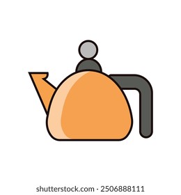 Vector kettle illustration design with white background.