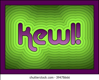 (Vector) Kewl has become a popular fun alternative to the word 'cool'. A Jpg version is also available.