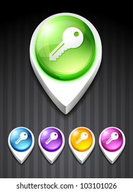 vector key icon design art