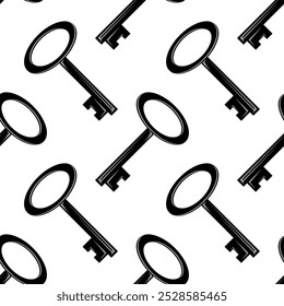 Icono de llave de Vector aislado sobre fondo blanco. Icono de clave. Señal de bloqueo o desbloqueo. Candado. Símbolo de bloqueo. Desbloquea. Icono de Contraseña. Signo de acceso. Acceso privado. Plantilla del logotipo. Símbolo de seguridad. Llave de la puerta.