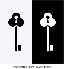 
vector key icon with keyhole shape in it. suitable for use as a t-shirt or logo design