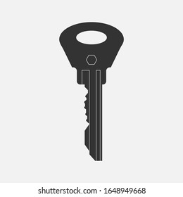 Vector Key icon on white background