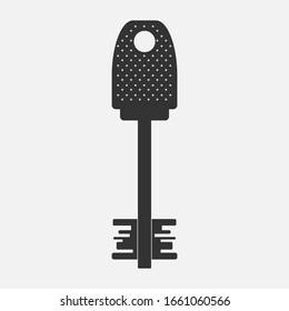 Vector Key icon on white background