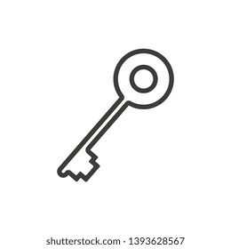 Vector key icon. Secret, safe symbol. For design, web site design, logo, app, UI.