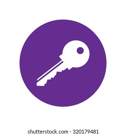 Vector Key Icon, violet icon.