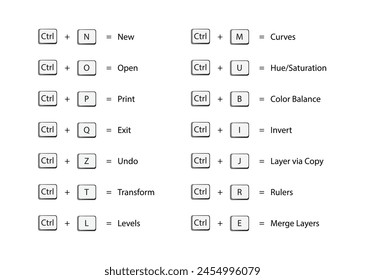 Vector keyboard buttons .Computer button. Computer keyboard button set. 
Vector illustration