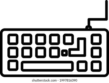Vector Keyboard Buttons Online FPS games Office Peripheral Connect Icon