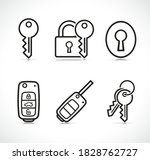 Vector keys icons sign set