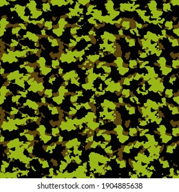 Textura de patrón khaki vectorial sin costura para camuflaje