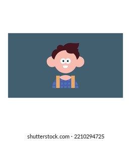 Vector Kid Flat Character Illustration Eps Format.
